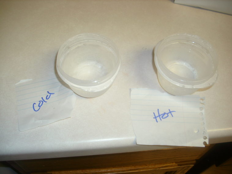 Does cold water move faster or slower?