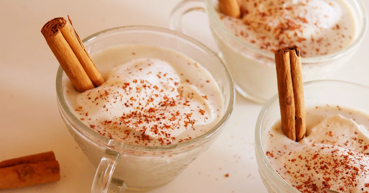 Does eggnog curdle with alcohol?