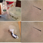 Does vinegar and baking soda remove old stains from carpet?