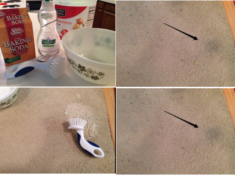 Does vinegar and baking soda remove old stains from carpet?