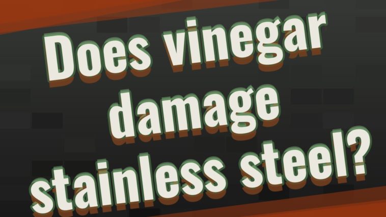 Does vinegar damage stainless steel?