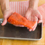 How big is a 3 oz piece of salmon?