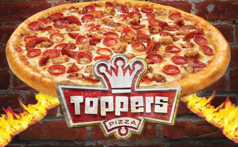 How big is a Toppers medium pizza?