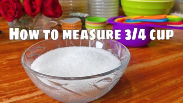 How can I measure 3/4 cup without a measuring cup?