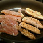 How do I cook raw chicken in a skillet?