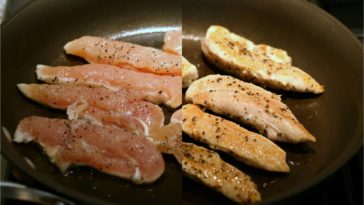 How do I cook raw chicken in a skillet?