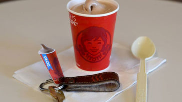 How do I get a free frosty for a year?