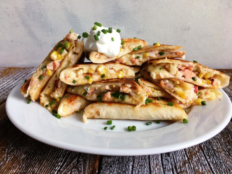 How do I make crispy quesadillas?