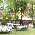 How do I prepare my yard for a party?