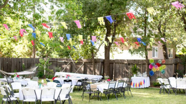 How do I prepare my yard for a party?