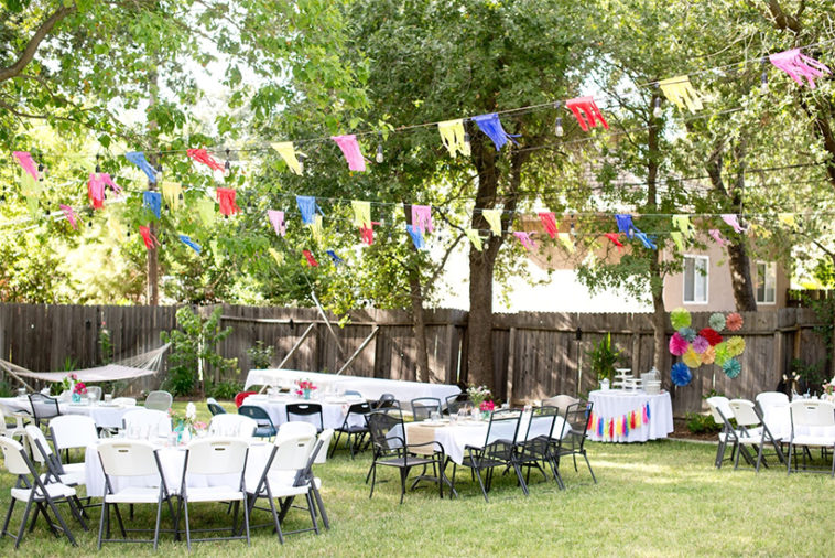 How do I prepare my yard for a party?