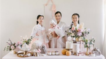 How do Koreans celebrate 100 days babies?