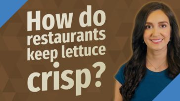 How do restaurants keep salad crisp?