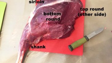 How do you cook a whole deer hind quarter?