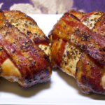 How do you cook bacon wrapped in foil on the grill?