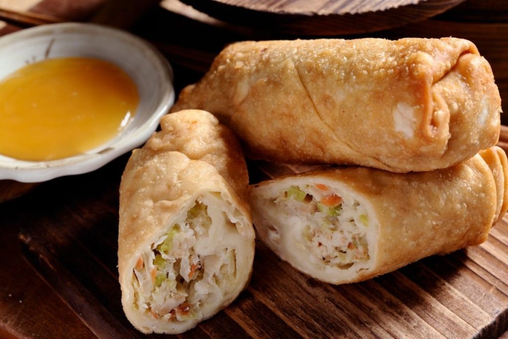 How do you cook frozen egg rolls at Costco?