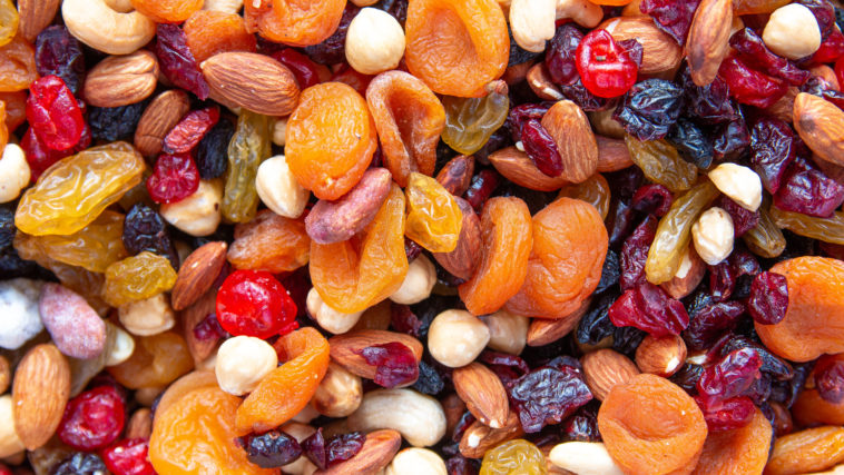How do you crush dried fruit?