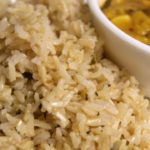 How do you defrost cooked brown rice?