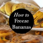 How do you defrost frozen bananas for baking?