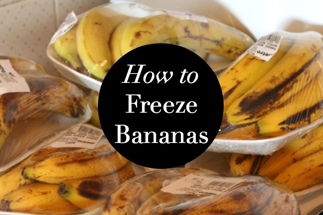 How do you defrost frozen bananas for baking?