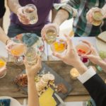 How do you entertain guests at a cocktail party?