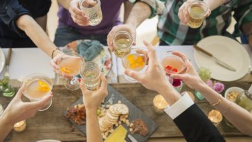 How do you entertain guests at a cocktail party?