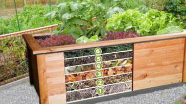 How do you fill a raised bed cheaply?