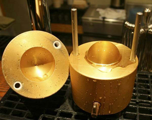 How do you fill an ice ball mold?