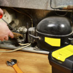 How do you fix a discolored fridge?