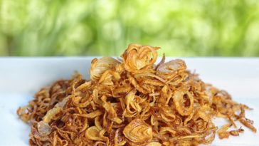 How do you fry dried onions?
