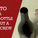 How do you get a cork out without a corkscrew with a lighter?