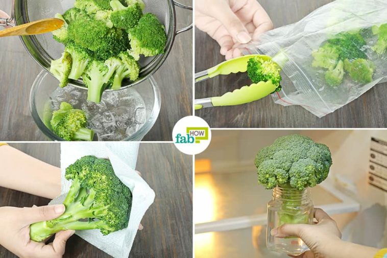 How do you keep broccoli green and fresh?