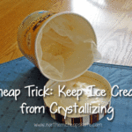 How do you keep ice cream from crystallizing?