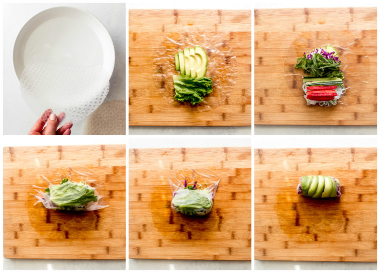 How do you keep rice paper rolls without sticking?