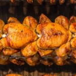 How do you keep rotisserie chicken warm and moist?