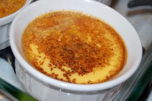 How do you know when baked custard is done?