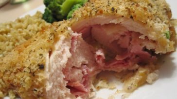 How do you know when chicken cordon bleu is done?