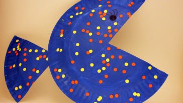 How do you make a paper plate fish?