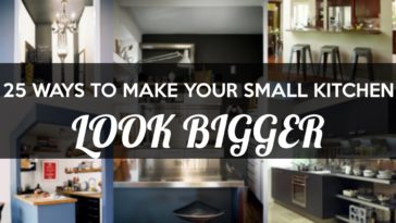 How do you make a small kitchen look bigger?