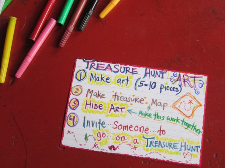 How do you make an adult treasure hunt?