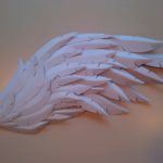 How do you make cardboard angel wings?