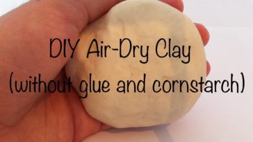 How do you make clay without flour or cornstarch?