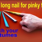 How do you make long fingers with paper?