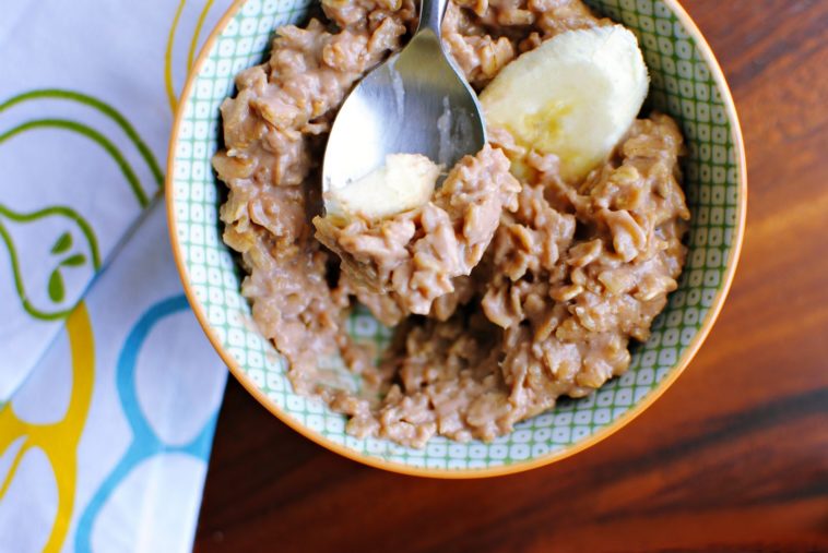 How do you microwave oatmeal without boiling it over?