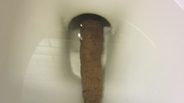 How do you push out poop when it's stuck?