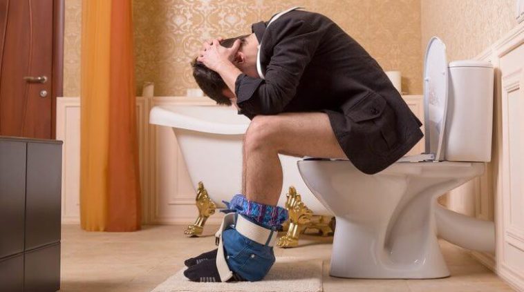 How do you push poop out when constipated?