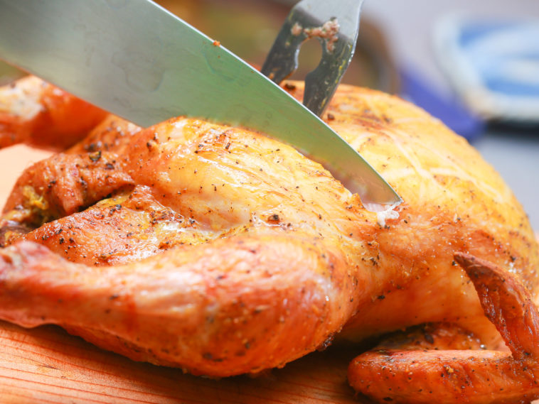 How do you reheat frozen cooked chicken?