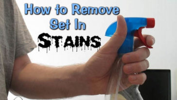 How do you remove set in stains?