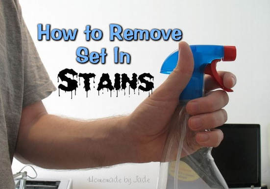 How do you remove set in stains?