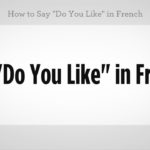How do you say sunin French?